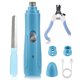 thumbnail image 2 of Molinillo de uñas eléctrico para perros+cortaúñas para mascotas, lima de uñas para mascotas ultra silenciosa de 2 velocidades con 3 muelas, recargable por USB rápido, portátil, seguro, durad, 2 of 3