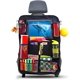 thumbnail image 1 of Organizador de coche, organizador de coche para niños de fácil cuidado, organizador trasero de coche con mucho espacio de almacenamiento, protector de asiento de coche para niños (1 pieza negra), 1 of 5