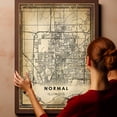 thumbnail image 6 of Normal Vintage Map Prints Canvas, Illinois Map Art Canvas, Canvas, Normal Map City style vintage Canvas , Canvas Wall Art, Street Map Artwork Canvas, 6 of 6
