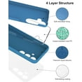 thumbnail image 4 of for Samsung Galaxy S24 Case, Liquid Silicone Phone Case with Microfiber Lining Camera Protection Anti-Scratch Shockproof Cover for Galaxy S24 - Blue, 4 of 13