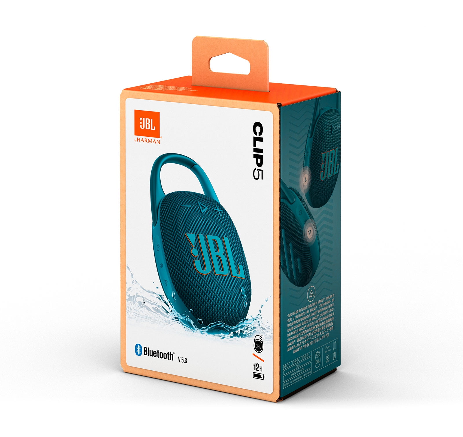 JBL Clip 5 Bundle with Wall Charger - Blue