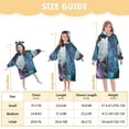 thumbnail image 3 of BZSMCE Wearable Blanket Hoodie Fashion Galaxy Flowers Home Wear, 3 of 7