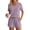 Light Purple, variant on Lounge Sets for Women Summer 2 Piece Outfits V Neck Shirts and Shorts Sets Casual Matching Sets