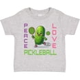 thumbnail image 3 of Inktastic Funny Peace Love Pickleball Girls Toddler T-Shirt, 3 of 5