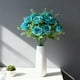 thumbnail image 5 of Ramo de Flores Artificiales | 6 Cabezas de Flores | Fiesta/Boda/Decoración | Plástico Sedoso | Azul | 15X10X30Cm | Decoración para Salones, 5 of 7
