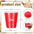 thumbnail image 2 of 150 Pcs Verres à Shot en Plastique 2oz, Gobelets Jetables Rouges, Mini Gobelets en Plastique pour Dégustation, Échantillons, Whisky, Vodka, Petits Gobelets pour Noël, Mariages, Anniversaire, 2 of 6