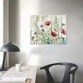 thumbnail image 4 of JRXY Farmhouse Decor Canvas Wall Art Rustic Wall Decor living room large size wall art Flower Theme Painting Vintage Wall Art Picture Artwork Wood Framed Wall Art Easy to Hang picture 1, 4 of 5