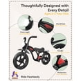 thumbnail image 4 of KRIDDO Kids Balance Bike for 2-5 Years, with Front Light, Upgraded Stable Tires, Upgraded Bearing for Smooth and Stable Riding, Front and Rear Fender, 4 of 6