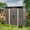 Grey, variant on AENKYO Outdoor storage sheds 6FTx5FT Pent roof with Double Lockable Doors for Backyard Patio Lawn - Black