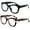 Black, variant on 2 Pairs Women Bold Round Reading Glasses - Anti Blue Light Blocking Readers