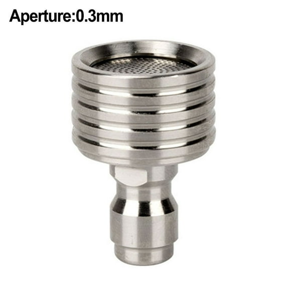 Stainless Steel Shower High Pressure Water Jet Interface Washing Nozzle 1/4