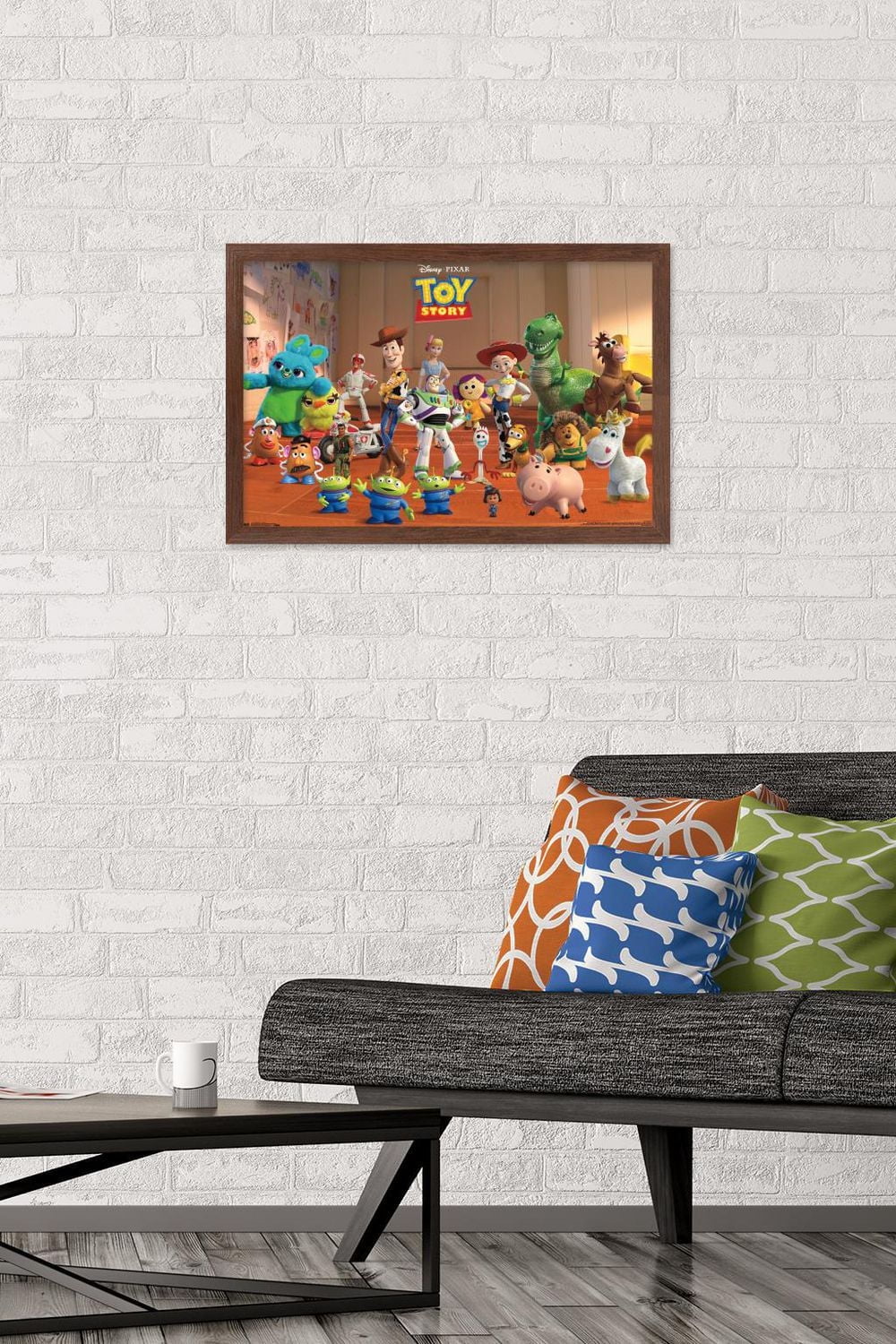 Disney Pixar Toy Story 4 - Collage Wall Poster, 22.375" x 34" Framed