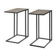 thumbnail image 2 of Home Square 20 inch Durable Laminate C-Table in Gray Wash - Set of 2, 2 of 8