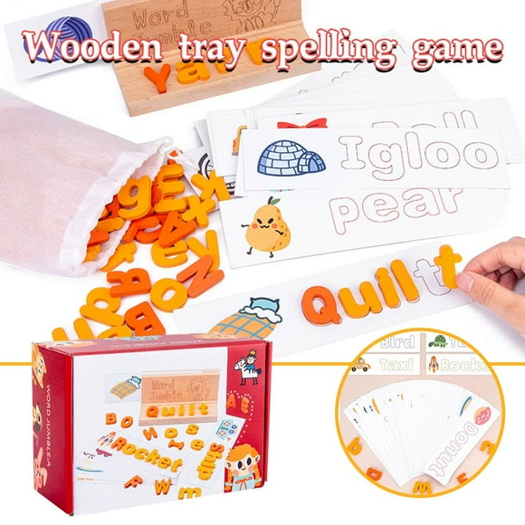 Wooden Pallet Spelling Game For Children Early Education Educational Toy
