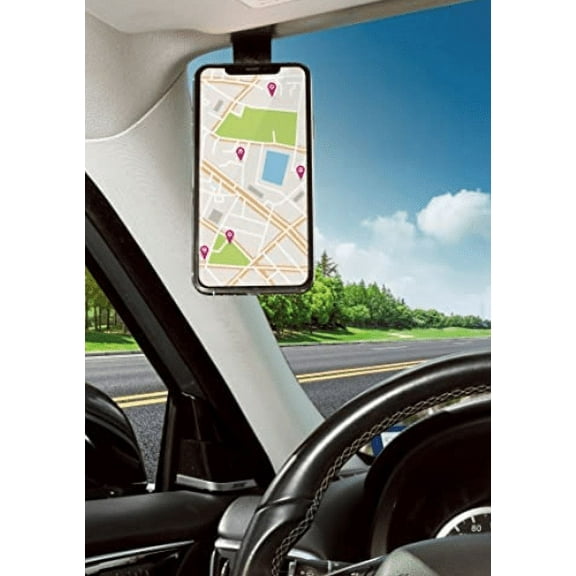 Car Phone Holder Mount [Military-Grade Suction & Stable] Phone Mount for Car Universal Hands-Free Automobile Mounts Cell Phone Holder Fit for iPhone Smartphones