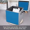 thumbnail image 5 of Set of 6 Collapsible Oxford Fabric Storage Cubes with Handles, Foldable Closet Organizer Bins for Clothes, Toys, Shelves, Home & Kitchen Honolulu Blue, 5 of 7
