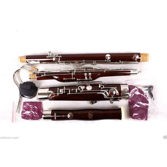 Siemonic Bassoon C tone 26 keys great Maple Fine quality Free Pull rod Case