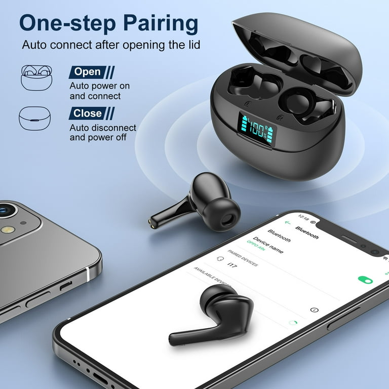 HIKE Bluetooth Wireless Earbuds, In-Ear Headphones with Mic