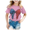 thumbnail image 1 of Vêtements pour Adolescentes, T-Shirt Tendance pour Filles, Manches Courtes, Col Rond, Été, Coupe Décontractée, Basique, 1 of 4