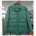 thumbnail image 1 of Chaqueta corta ligera de plumón de pato blanco con cuello de camisa artístico para mujer, de color liso, con cuello cuadrado, combinable con todo, 1 of 6