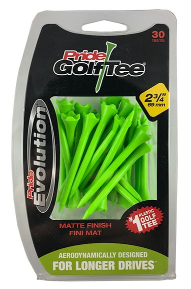 Pride Performance 2-3/4' Matte Finish Golf Tees, Green