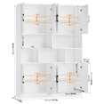 thumbnail image 7 of Homfa 8 Door Pantry Cabinet with Adjustable Shelves，71”H Storage Cabinet with Open Cubes for Kitchen, Dining Room, White, 7 of 7