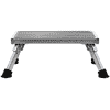 RV Camper Motor Home Trailer Silver Aluminum Folding Safety Step Stool Platform