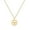 Gold Compass, variant on Layered Gold Necklaces for Women - Gold Plated Set 14.5" & 16.5" + 2" Extension with Small Round Faux Diamond Pendant, Trendy CZ Diamond Solitaire Necklace for Women with Lobster Clasp
