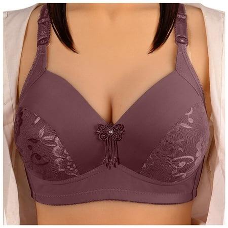 

zuwimk Sports Bra Women s French Garden Contour Bra Coffee 105D