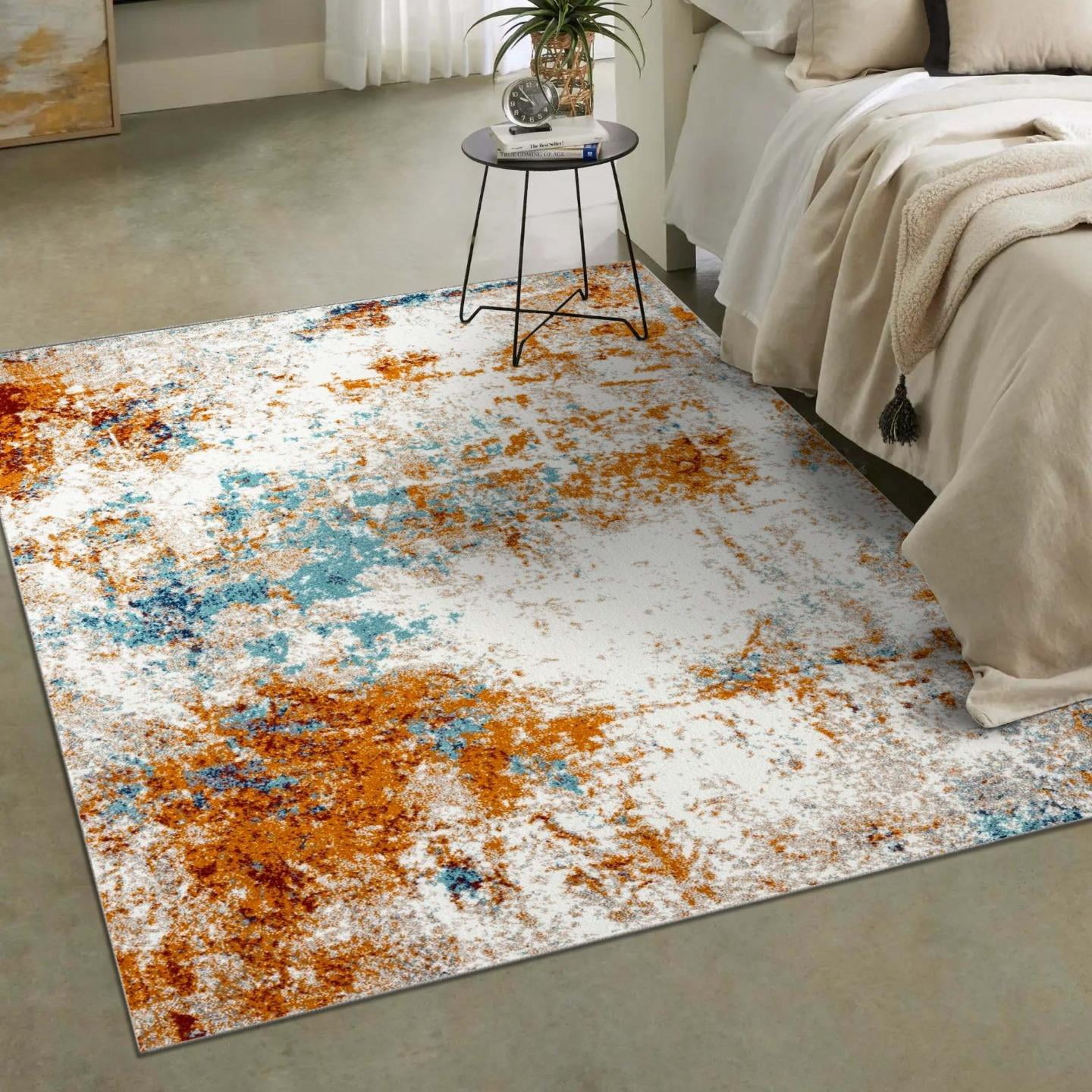 LUXE WEAVERS Modern Abstract Multi 8x10 Area Rug for Living Rooms and Bedroom