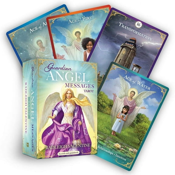 Guardian Angel Messages Tarot: A 78-Card Deck and Guidebook, (Hardcover)
