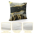 thumbnail image 4 of Black Grey Gold Throw Pillow Covers Gold Foil Stamping Pillow Cases Marble Abstract Decorative Cushion Cases for Sofa Living Room, 4 of 5
