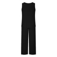 thumbnail image 4 of Tank Top para Hombres Conjunto Deportivo de Ocio de los Hombres sin Mangas de Punto Deportes Tank Top División de Color Sólido Conjunto de Dos Piezas, 4 of 6