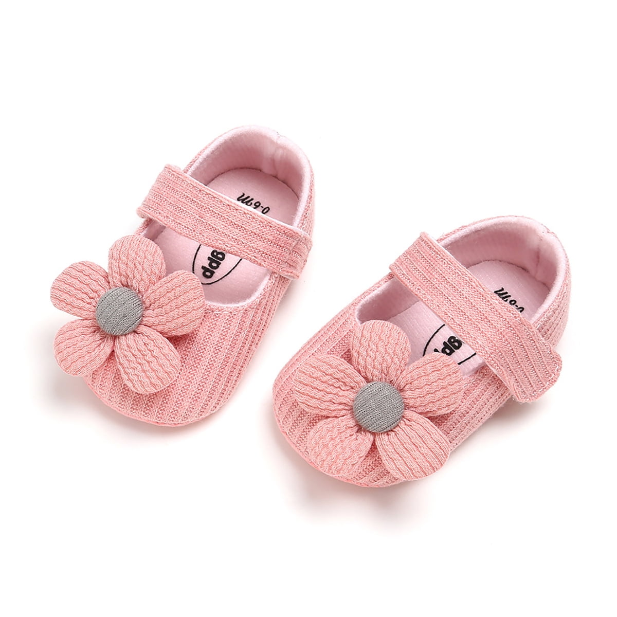 Toddler Girl Flower Sandal Shoes Soft Sole Anti-slip Baby Sneakers Crib Shoes 