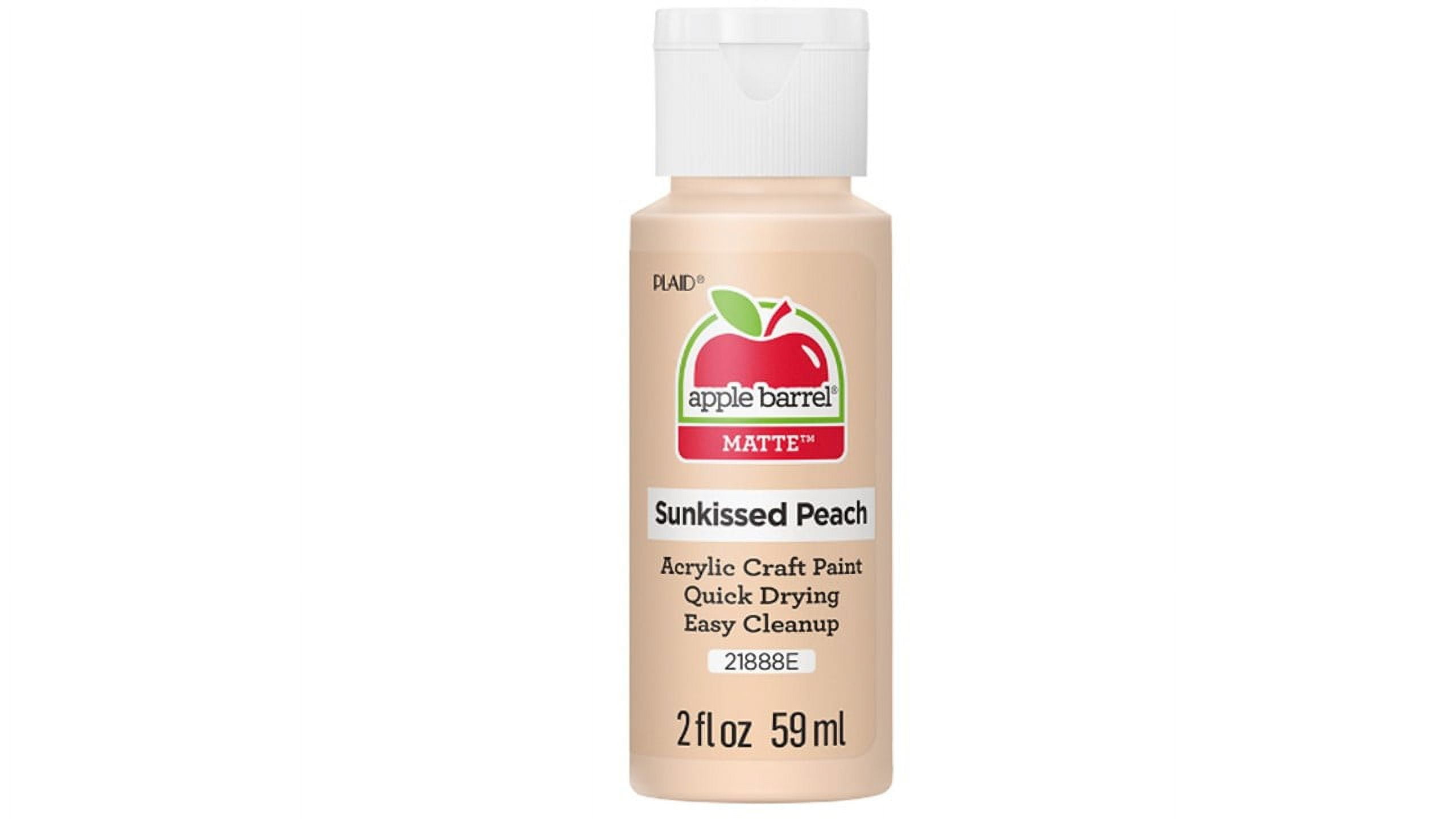 Apple Barrel Dark Flesh Tone Matte Acrylic Paint Set 6 Pack