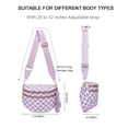 thumbnail image 2 of Gynky Checkered Crossbody Bag Bum Bags for Women, Spacious Nylon Shoulder Handbag Purse Fanny Packs Belt Bag, 2 of 6