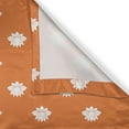 thumbnail image 5 of Ambesonne Orange and White Grommet Curtain, Japanese Lotus, 50" x 96", Orange and White, 5 of 6