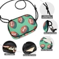 thumbnail image 3 of FORMRS Mini Crossbody Bag for Women Adjustable Rope Shoulder Casual Phone Purse, Brown American Footballs, 3 of 7