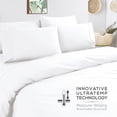 thumbnail image 5 of MÜELLERHOME UltraTemp 6 PC Queen Sheet Set - Ultra-Soft Luxury Series, Cooling & Breathable Hotel Luxury Bed Sheets, Deep Pocket Wrinkle-Free Oeko-TEX, White, 5 of 7