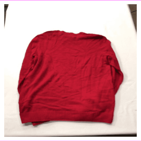 Charter Club Petite Women's Hits At Hip Crew Neckline Slim Fit Pullover PET/SM/New Red Amr Cmb