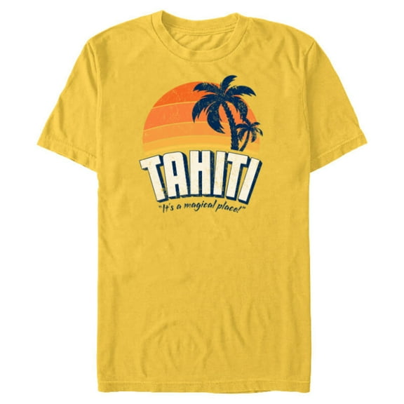 Marvel Agents of S.H.I.E.L.D Tahiti - Short Sleeve Blended T-Shirt for Adults- Customized-Yellow