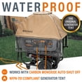 thumbnail image 3 of GenTent XL Open Frame Running Cover – Universal Kit for Extra Large Portable Generators - Flame Retardant, Waterproof Vinyl (Standard - Tan) Generator Tent, 3 of 7