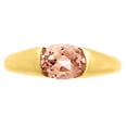 thumbnail image 4 of 18K Gold Over Brass Lab Created Peach Morganite Ring s.8 Jewelry RM-1743 TGR1005_C_8, 4 of 6