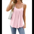 thumbnail image 2 of Camisetas Sin Mangas para Mujer, Top de Verano con Tirantes Finos, Camisa Holgada para Vacaciones en la Playa, Informal, 2025 Rosa L, 2 of 9