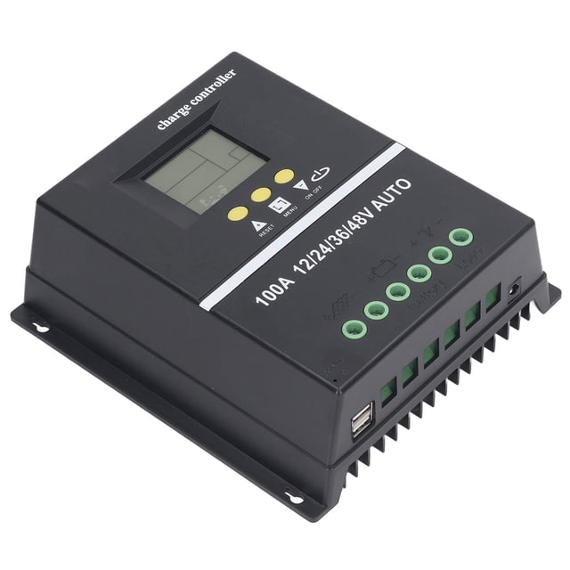 Controlador De Carga Solar, Puerto USB Dual De 5 V, Multifuncional, 12 V, 24 V, 36 V, 48 V, Controlador De Panel Solar Adaptable, 7 Modos Para De Iluminación