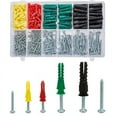 thumbnail image 1 of Kit de anclajes y tornillos de plástico para paneles de yeso T.K.Excellent, 400 piezas, 1 of 9