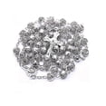 thumbnail image 3 of Rosary Catholic Necklace Lady Girl Silver Rose Metal Prayer Rosary Chain Cross Christian Jewelry Gift For Women Men D5qb, 3 of 5