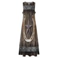 thumbnail image 3 of Western Farmhosue Horseshoe Texas Star Long Dress Women's Summer Dress Elegant Guest Wedding Dress Summer for Women Women Long, 3 of 7