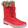 thumbnail image 1 of Women's Journee Collection North Waterproof Duck Boot Red Manmade 11 M, 1 of 4