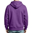 thumbnail image 7 of MXALUOB Full Zip Hoodies for Men Solid Color Classic Fit Sweatshirt Long Sleeve Drawstring Outerwear Fall Winter Daily Casual Wear, 7 of 7